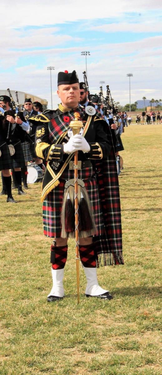 Kevin Conquest Drum Major at Tucson games 2017.jpg